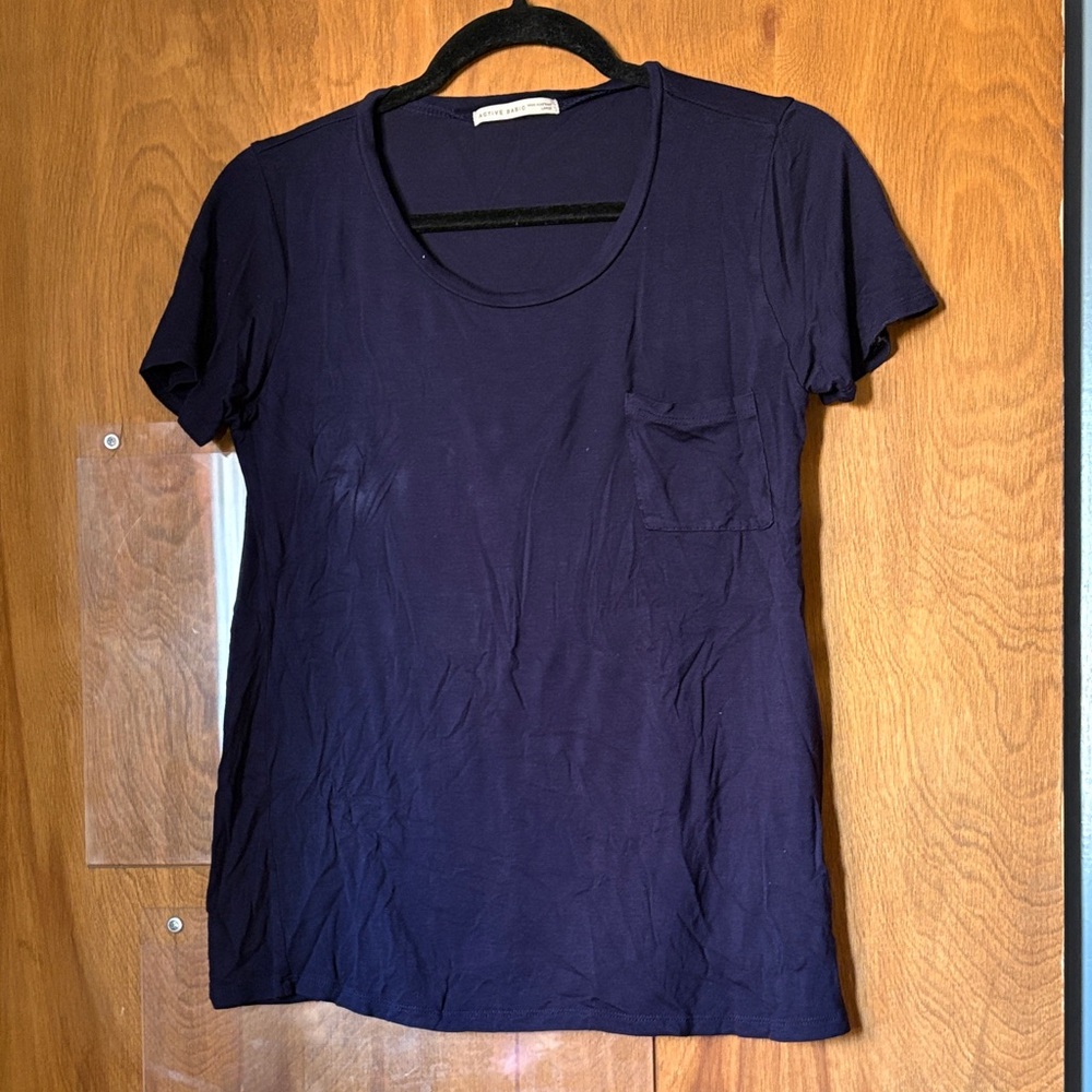 Active Basic Women's Navy Blue T-Shirt